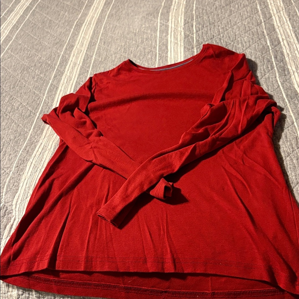 NWOT 3 Women’s size L Croft & Barrow Classic Red, Pink and White T-shirts - Picture 3 of 5